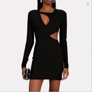 Ronny Kobo Tempest Black Cutout Dress